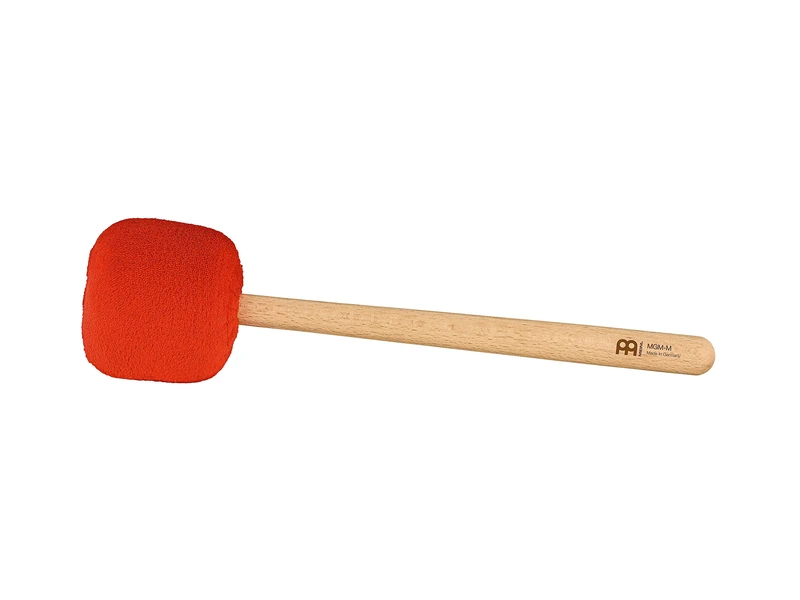 Sonic Energy Gong Mallet Medium – Orange mallet with beechwood handle, Sweet Tangerine – For gong players, meditation, percussion – Sheep’s wool, synthetic fleece (MGM-M-ST)