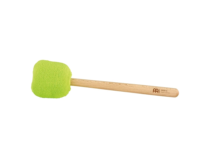Sonic Energy Gong Mallet Small – Green mallet with beechwood handle – For gong players, meditation, percussion – Sheep’s wool, synthetic fleece (MGM-S-PG)