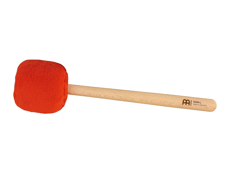 Sonic Energy Gong Mallet Large – Orange mallet with beechwood handle, Sweet Tangerine – For gong players, meditation, percussion – Sheep’s wool, synthetic fleece (MGM-L-ST)