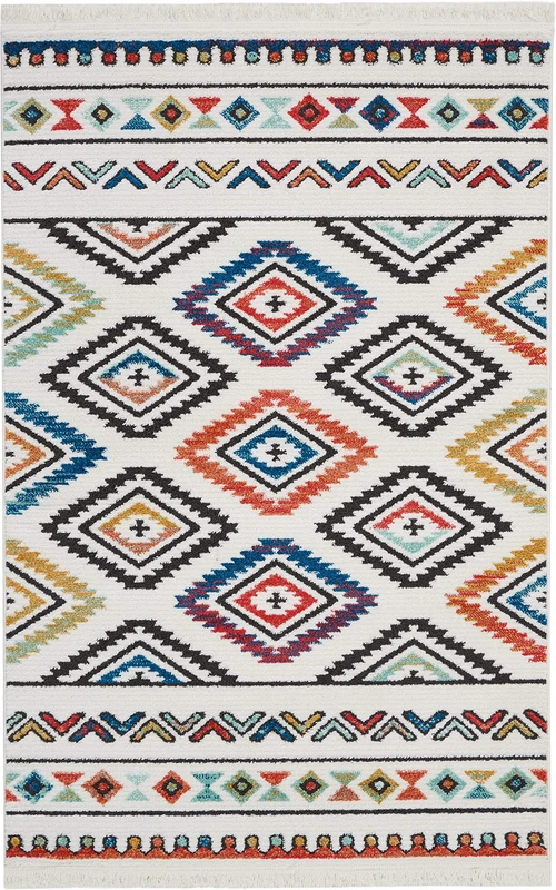 Rugs Direct Rug, Polyester, Ivory, 160cm x 229cm