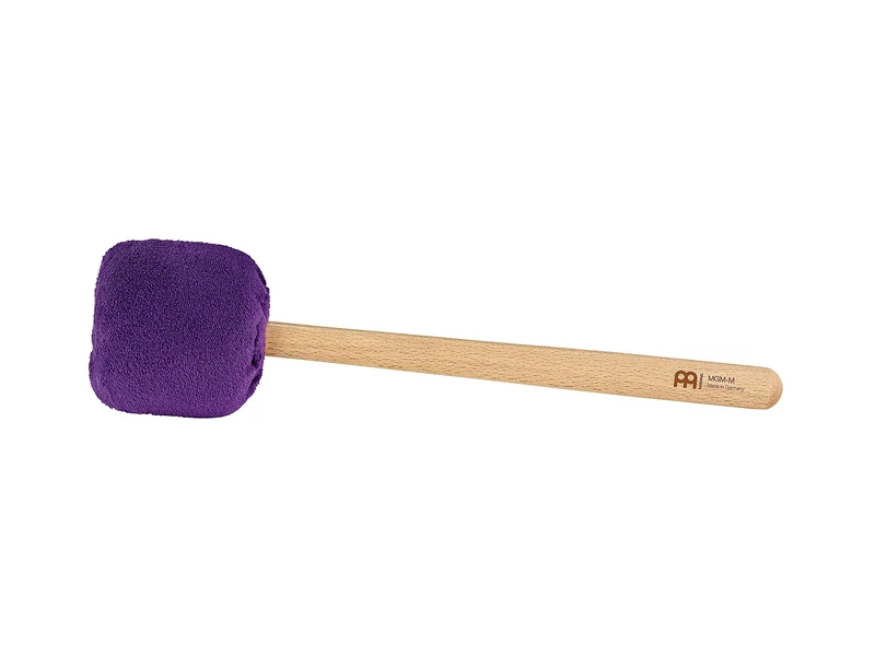 Sonic Energy Gong Mallet Medium – Lavender mallet with beechwood handle – For gong players, meditation, percussion – Sheep’s wool, synthetic fleece (MGM-M-L)