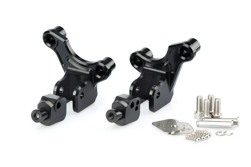 Puig 9484N Adapters Footpegs for Honda X-Adv 17'-18', Black, Set of 2