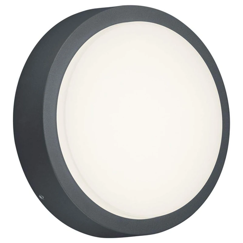 Trio Leuchten 227260142 Breg A+ LED Outdoor Wall Light, Aluminium, 8.5 Watt, Integrated, Anthracite, 20 x 20 x 5.5 cm