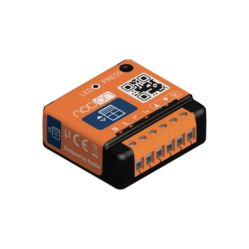 NodOn SIN-2-RS-01 Roller Shutter Module Enocean, 230V 280W - 60 Nm Max, Orange