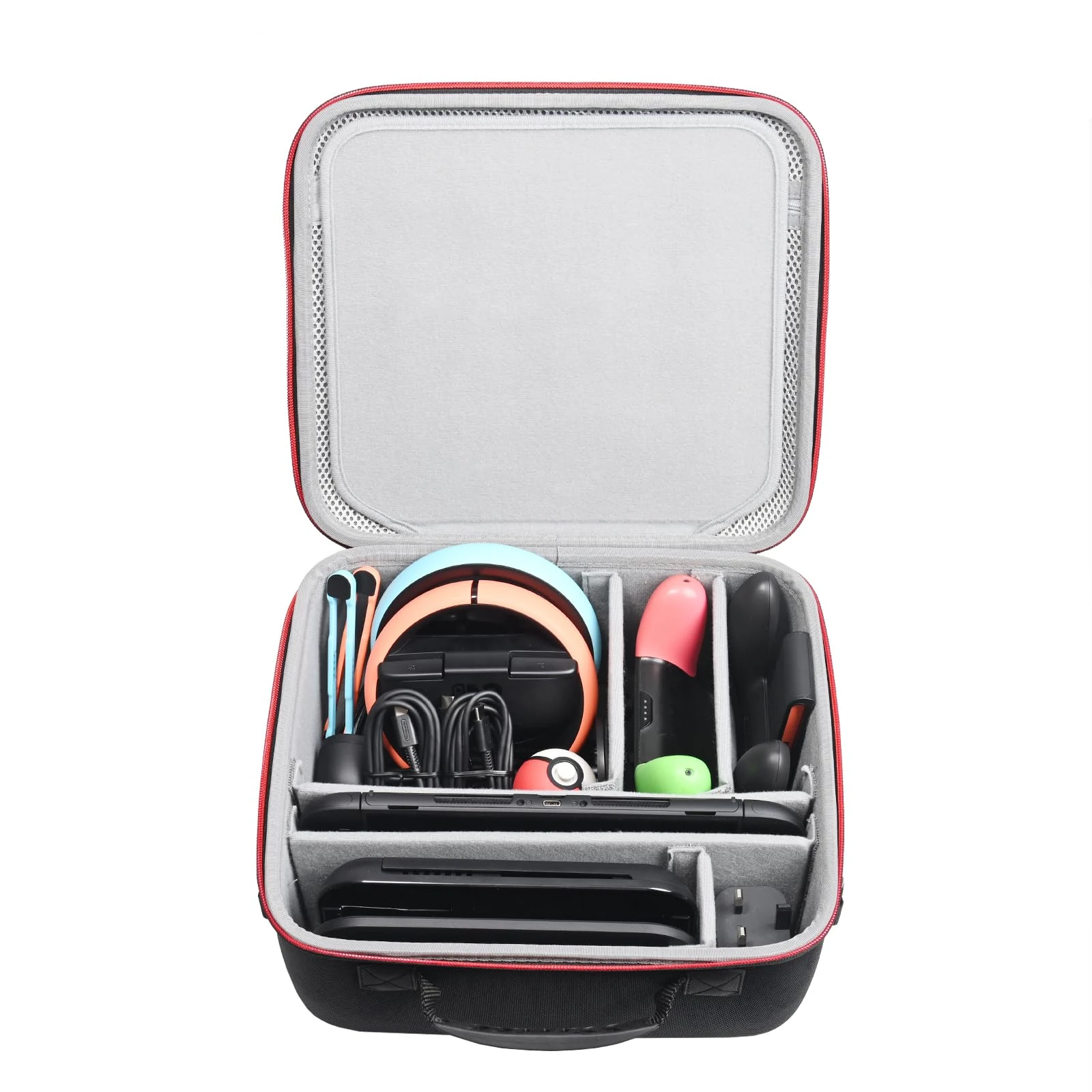 RLSOCO All-in-One Case for Nintendo Switch 2 - Hard Shell Protective Storage for Switch 2 Console,TV Dock,Switch 2 Pro Controller,Joy-Con 2 Charging Grip,AC Charger,Joy-Con 2 Wheel,Game Cards and More