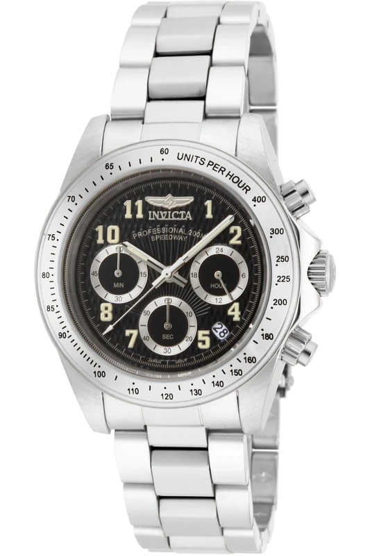 Invicta Speedway 17025 Men's Watch - Waterproof - Analogue - Quartz Movement - Stainless Steel with Black dial - 39mm