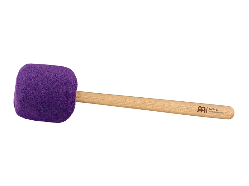 Sonic Energy Gong Mallet Large – Lavender mallet with beechwood handle – For gong players, meditation, percussion – Sheep’s wool, synthetic fleece (MGM-L-L)