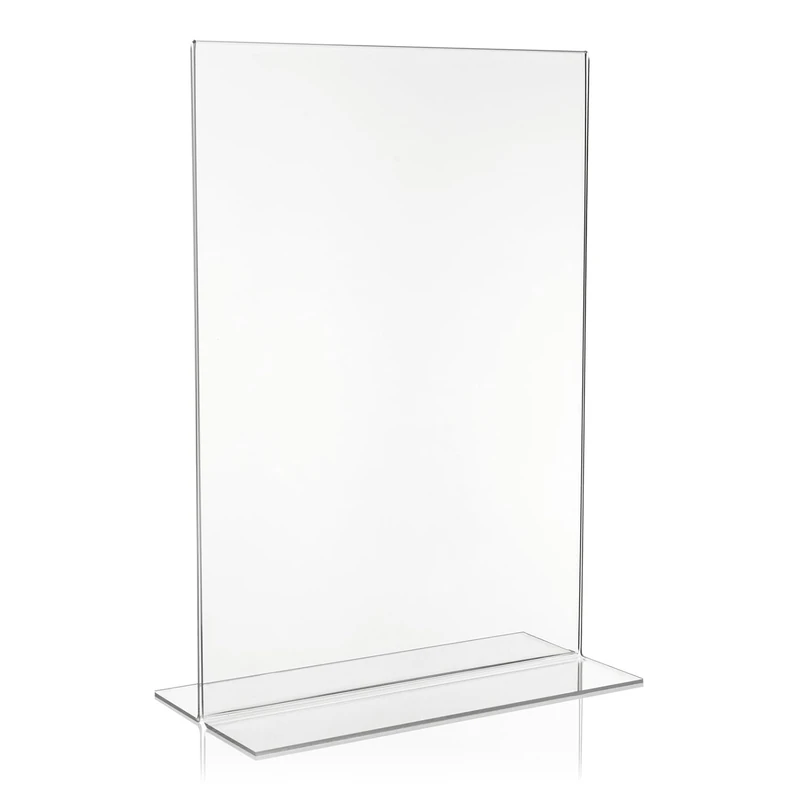 A3 Advertising Stand/T Stand/T Stand. Single Pack DIN A3 Transparent - Image 1