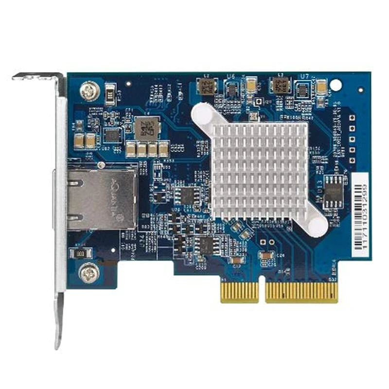 QNAP QXG-10G1T - Single-port, 5-speed 10 GbE network expansion card Black