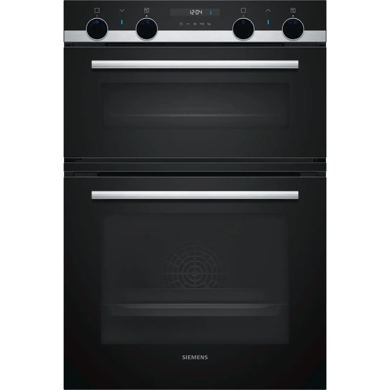 Siemens iQ500 MB535A0S0B Double Oven with ecoDlean Plus, cookControl10, 3D hotAir Plus, lightControl, fast preheat, Stainless Steel