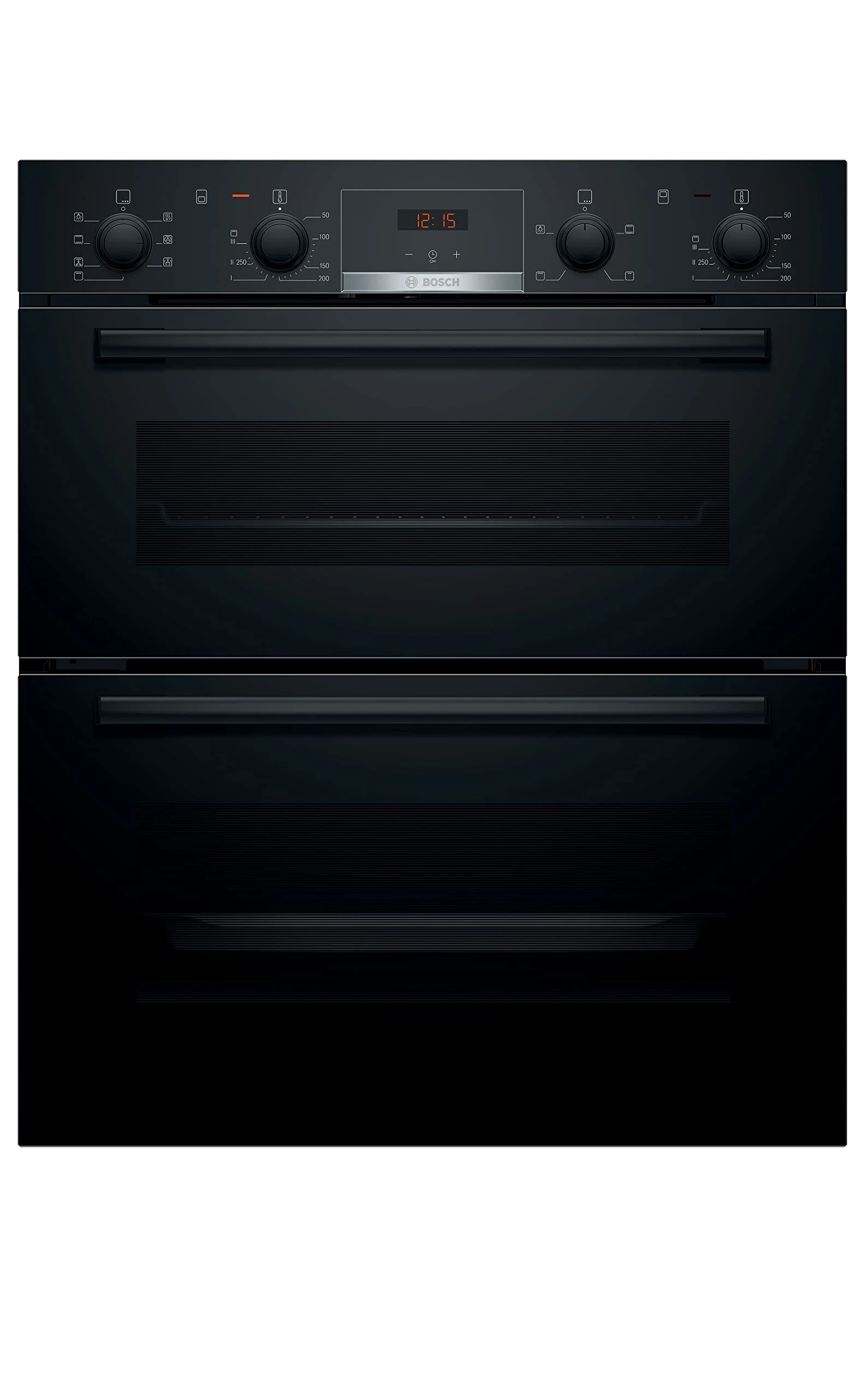 Bosch Home & Kitchen Appliances Bosch Serie 4 NBS533BB0B Built Under Double Oven - Black - A/B Rated