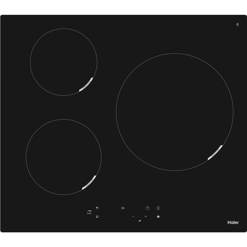 Haier HHY-Y63W5 59cm Induction Hob - Black / Black Glass