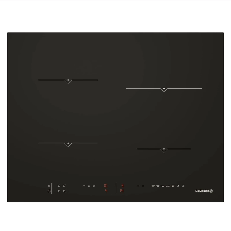 De Dietrich DPI7650BU Induction Hob - Absolute Black 4 Zones 3700W