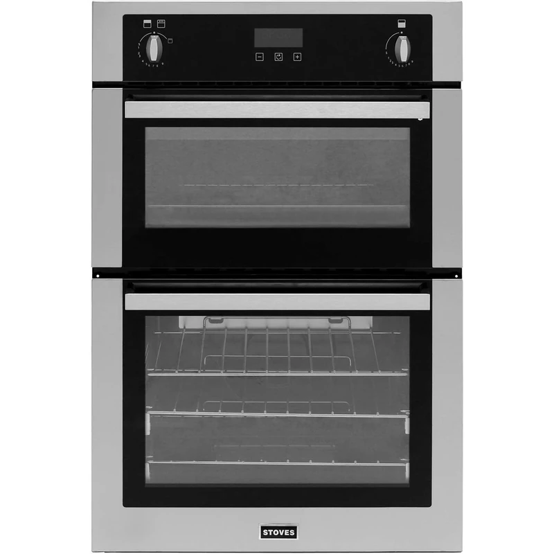 Stoves Gas Built-in Double Oven - Black, A Energy Rating, 885mm Height