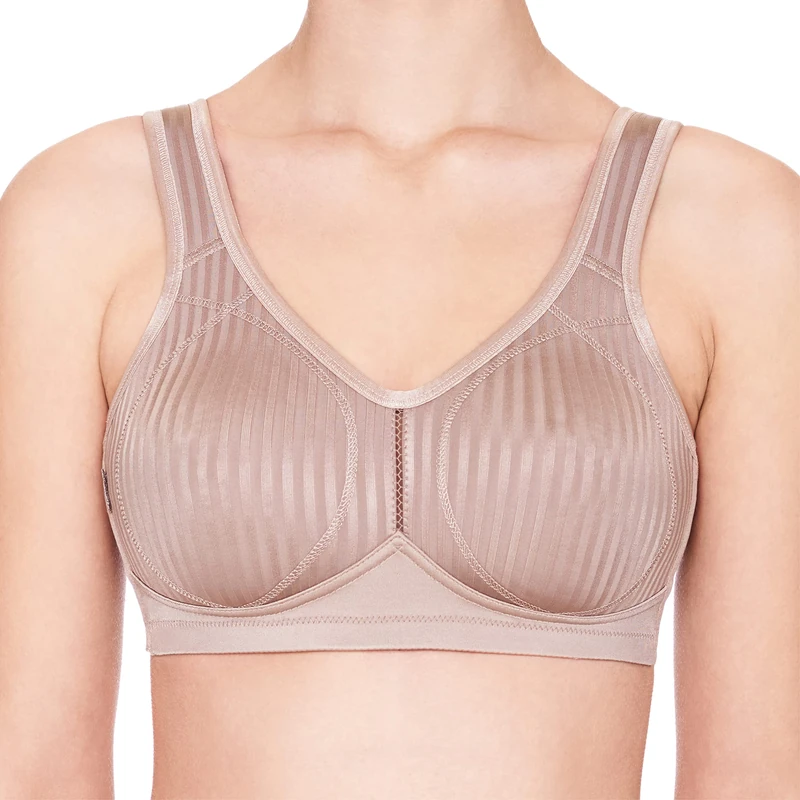 Susa Bra Without Underwire, Cremona Bra with Highly Functional Cut, Non-Wired Bra with Wide Straps for Maximum Support up to Large Sizes, Nude, 40I