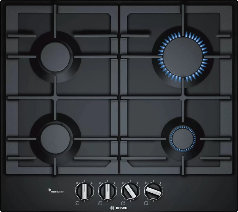 Series 6 60cm 4 Burner Gas Hob - Black