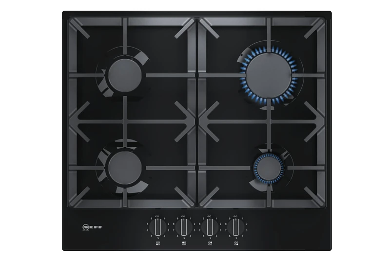 Neff T26DS49S0 Gas Hob - Black Built-in with FlameSelect