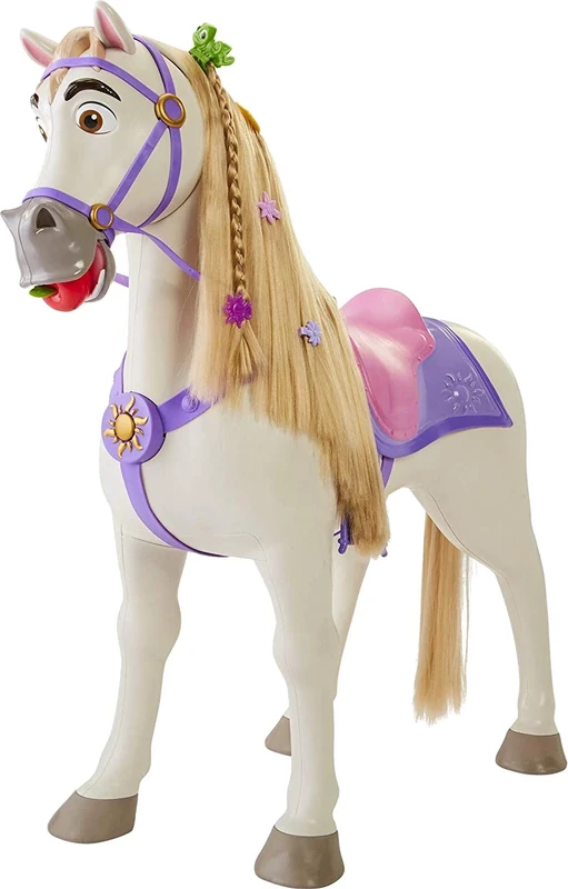 Disney Princess Tangled Playdate Maximus, Horse Stands Over 2 Feet Tall and Responds With Motion And Sounds, Includes Extra Accessories For Added Play - Image 1