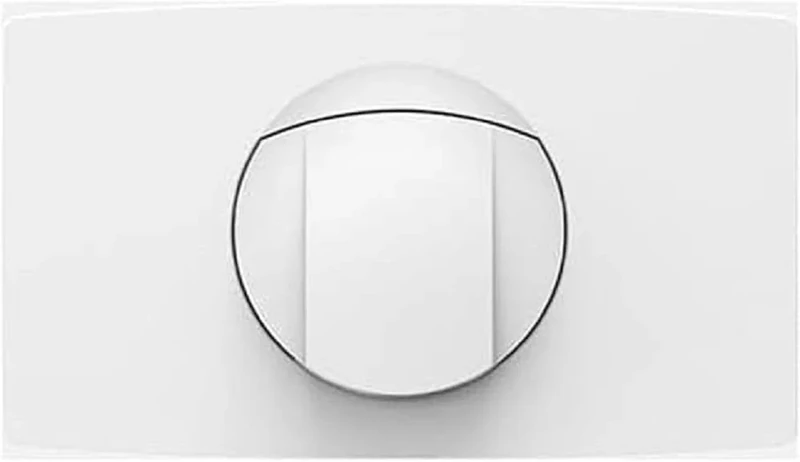 Sanit 01.0000 Actuator Plate (Start/Stop 4.5 L Single Made of Plastic, for Flush-Mounted cisterns CC-120-L-FO-2V-L) 16.021.01.000, White