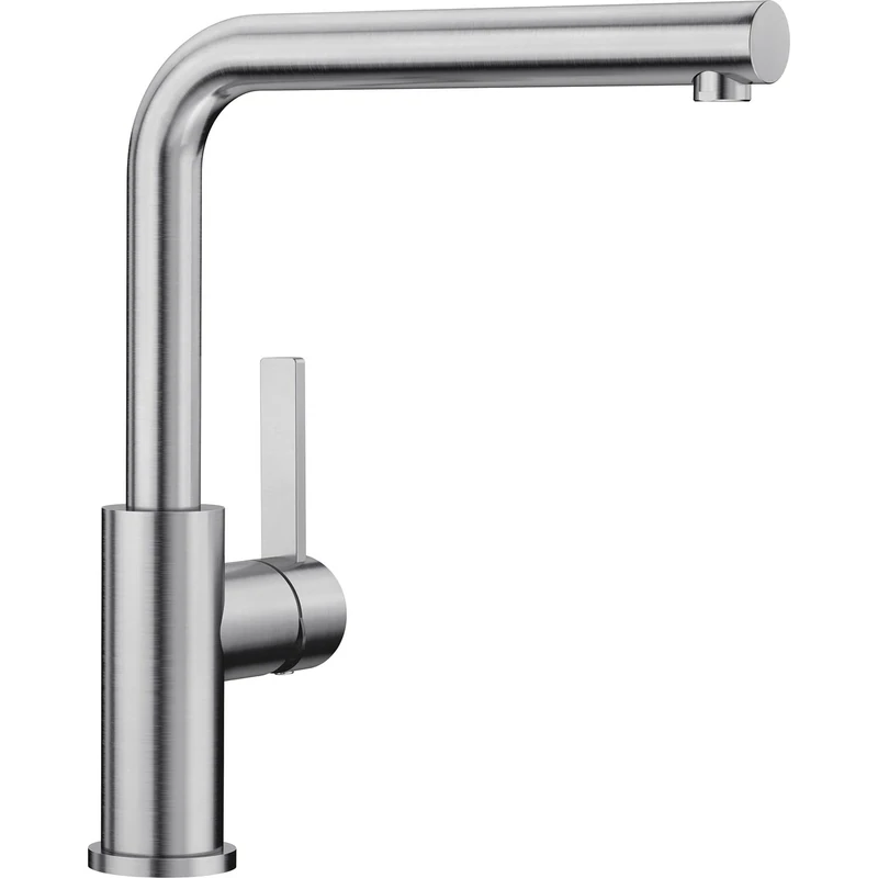 BLANCO LANORA 523122, High-Pressure Stainless Steel Kitchen Tap, Brushed Silver