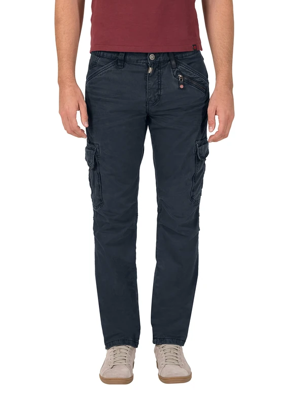Timezone Men's Regular Ben Cargo Trousers, Blue (Dark Night Blue 3115), 32 W/34 L