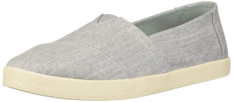 TOMS Women Avalon Drizzle Grey Micro Crosshatch UK9 - Image 1