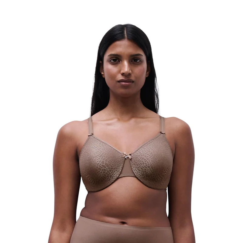 Chantelle Women's, C MAGNIFIQUE, Covering Molded Bra, Women's invisible lingerie, Cappuccino, 36F