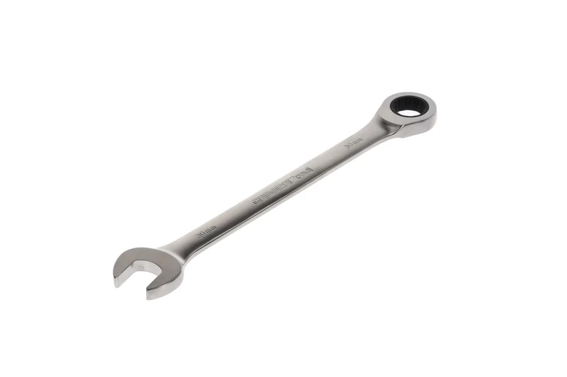 GEDORE red Combination ratchet spanner, with ratchet, AF 30 mm, Flat, Bi-hex, Spanner, R07100300