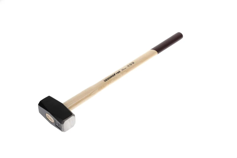 GEDORE red Sledgehammer with wooden handle, 5000 g head weight, Hammer with ash wood handle, Tool, Forged, Ring wedge, R92200083