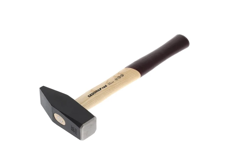 GEDORE red Engineer’s hammer with wooden handle, 2000 g head weight, Hammer with ash wood handle, Tool, Forged, R92100065