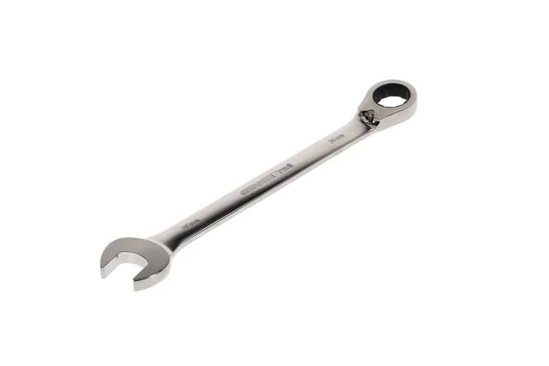 GEDORE red Combination ratchet spanner, Reversible, AF 36 mm, Angled, Flat, Bi-hex, Spanner, R07200360