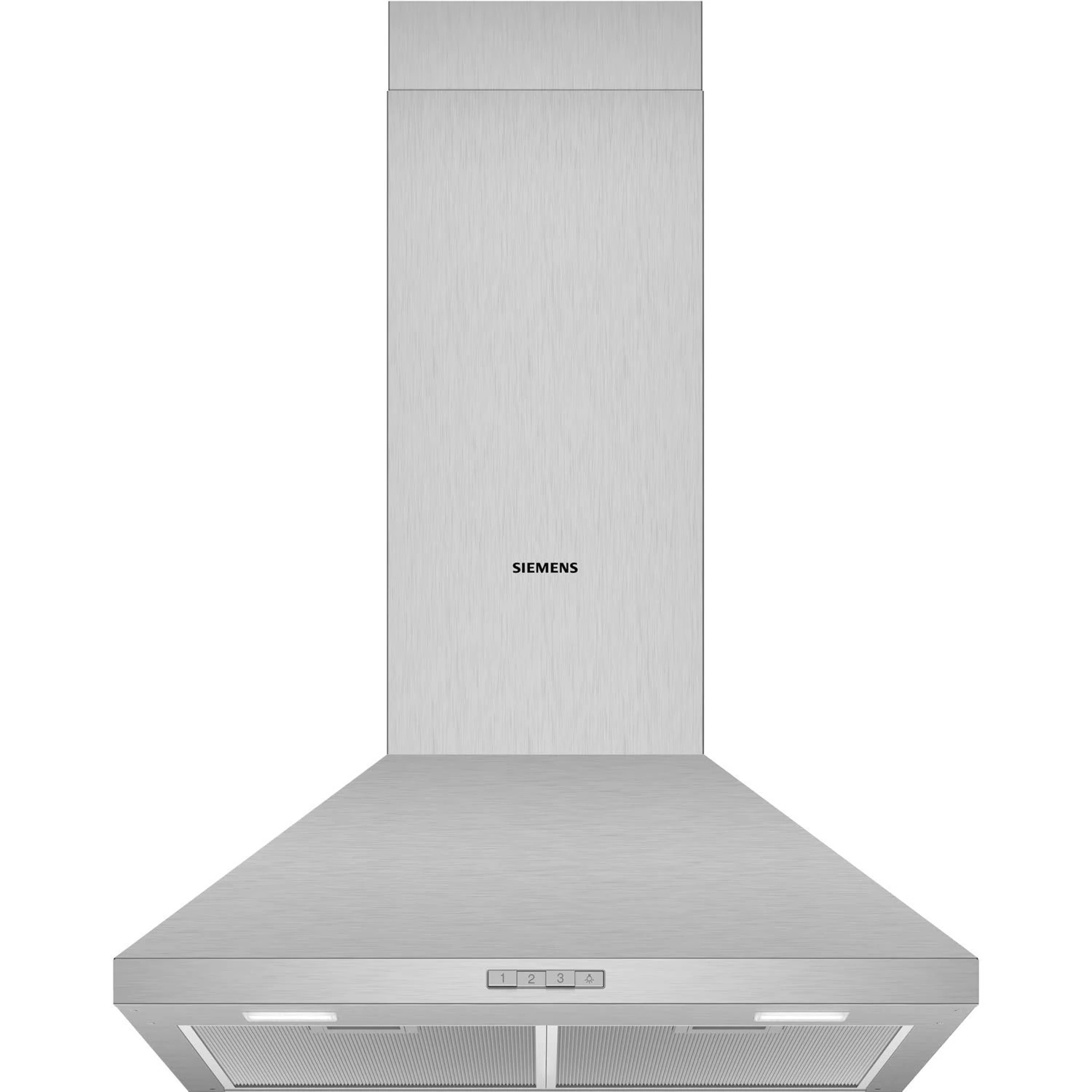 Siemens iQ100 60cm Pyramid Style Chimney Cooker Hood - Stainless Steel