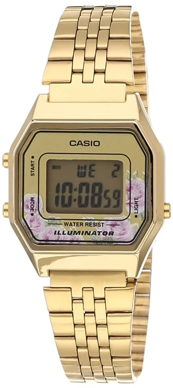 Casio LA-680WGA-4C Vintage Digital Watch - Gold Tone - Image 1