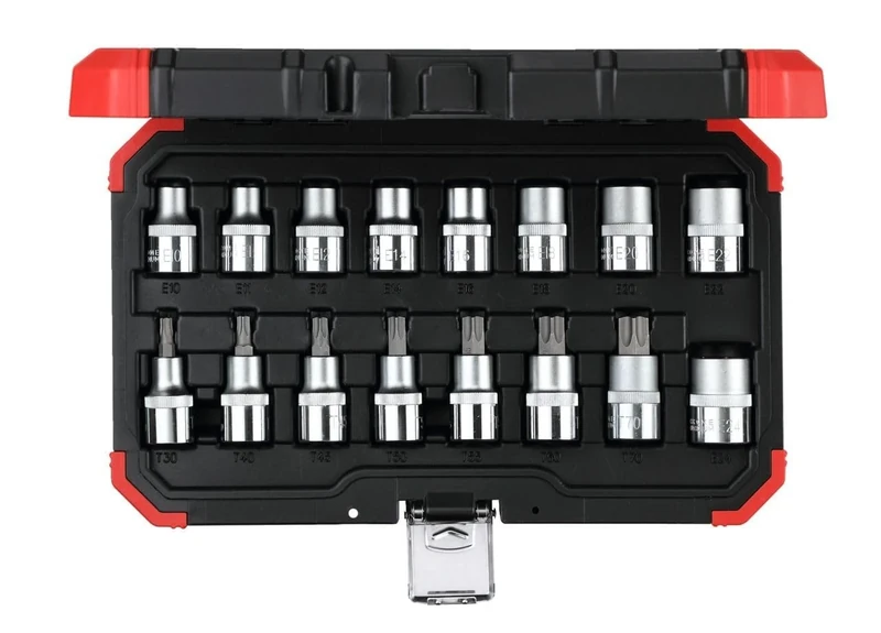 GEDORE Red Socket Spanner Set 1/2 Inch TX 16 Pieces