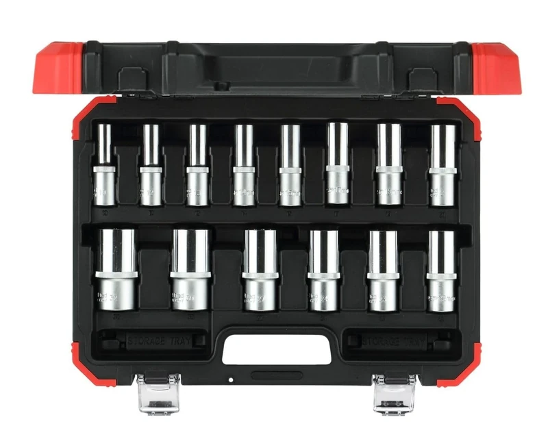GEDORE Red Socket Spanner Set 1/2 Inch Long Design 14 Pieces