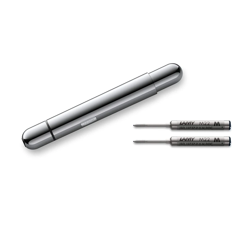 Lamy Pico Ballpoint Pen (+ 2 Refills, Polished Chromium)