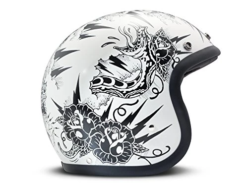 DMD Vintage Helmet Moto Thunderstruck, Multicoloured, S Size - Image 1