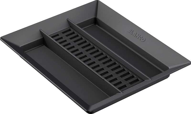 BLANCO AktivBio lid for 8-Litre Bucket | Black Plastic | Combination of Activated Carbon Filter and Stainless Steel disc can Reduce the Escape of unpleasant odours from the Organic Waste bin. - Image 1