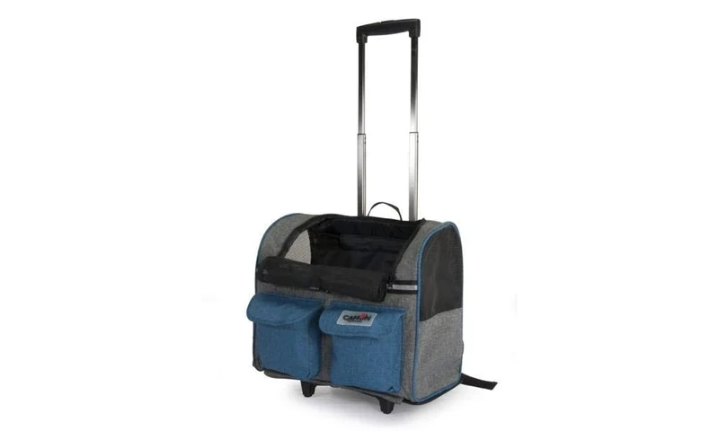 CAMON We love pets Transportin Camon 44 x 25 x 40, Adult/Youth, Blue/Grey, Large