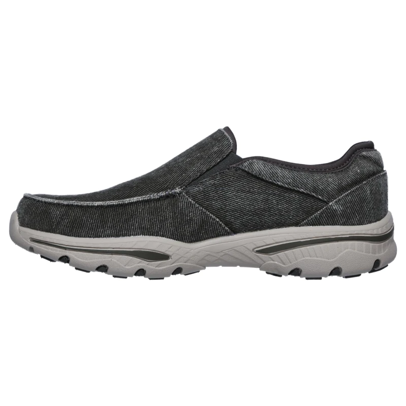 Skechers Men's Creston-MOSECO Moccasin, Charcoal, 10 Wide US