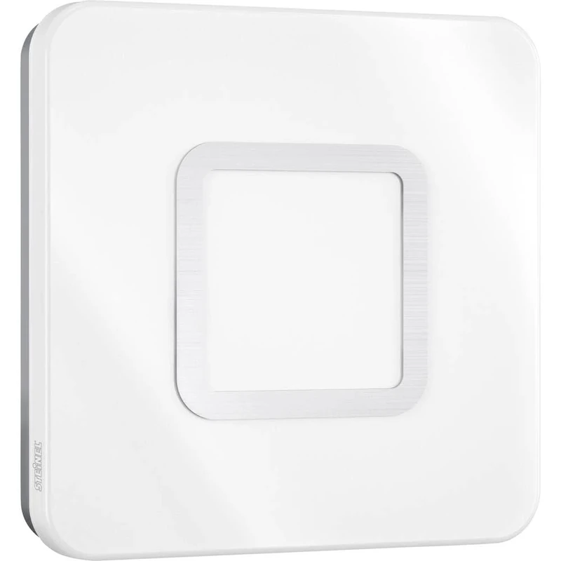 Steinel Indoor Light RS LED M1 S Stainless Steel, 8.8 W LED Wall lamp, Ceiling Light, 759 lm, 360° Motion Detector, 8m Range