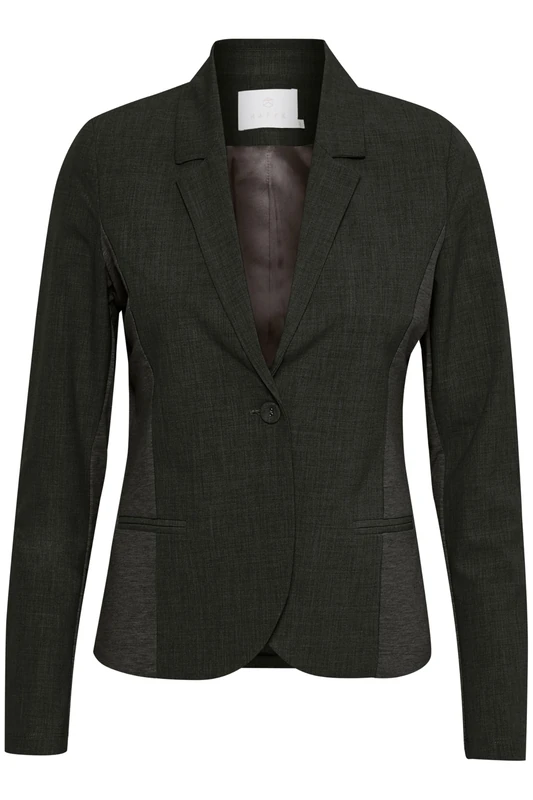 Kaffe Blazer Jillian Women's Blazer Jillian Classic Business Long Sleeve, Dark Grey Blend, 6