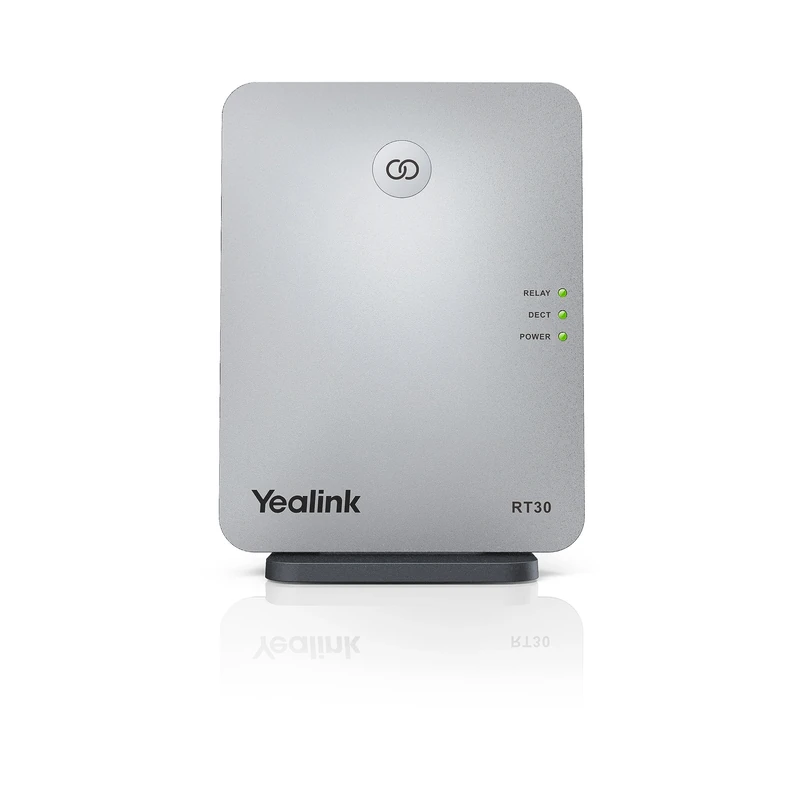 Yealink RT30 DECT Repeater, Plug & Play, Range Extender with Elegant Design, HD Voice, LED Display, Up to 6 Repeaters per Base Station, Wall Mountable, W60B/W70B/W52 Base Station Compatible