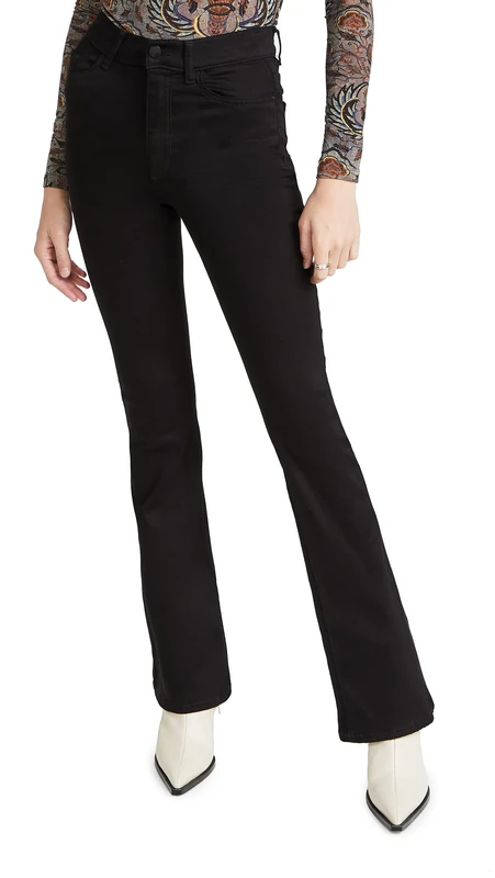 DL1961 Women's Bridget Instasculpt Bootcut Jean, Hail, 27W - Image 1