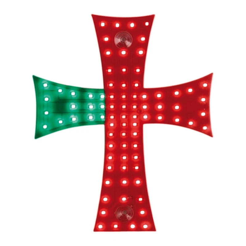 LAMPA 96975 LED Cross 24 V, Red