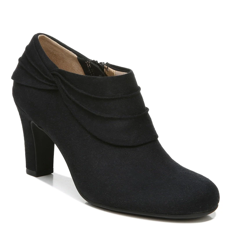 LifeStride Women's Corie Ankle Boot, Black, 9.5 W US