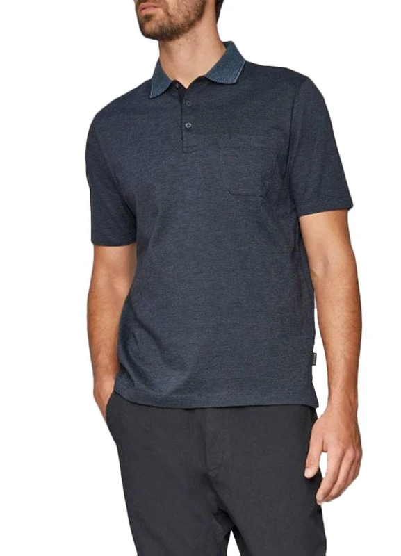 Maerz Men's Poloshirt Polo Shirt, Blue (Navy 399), Small (Size: 48)