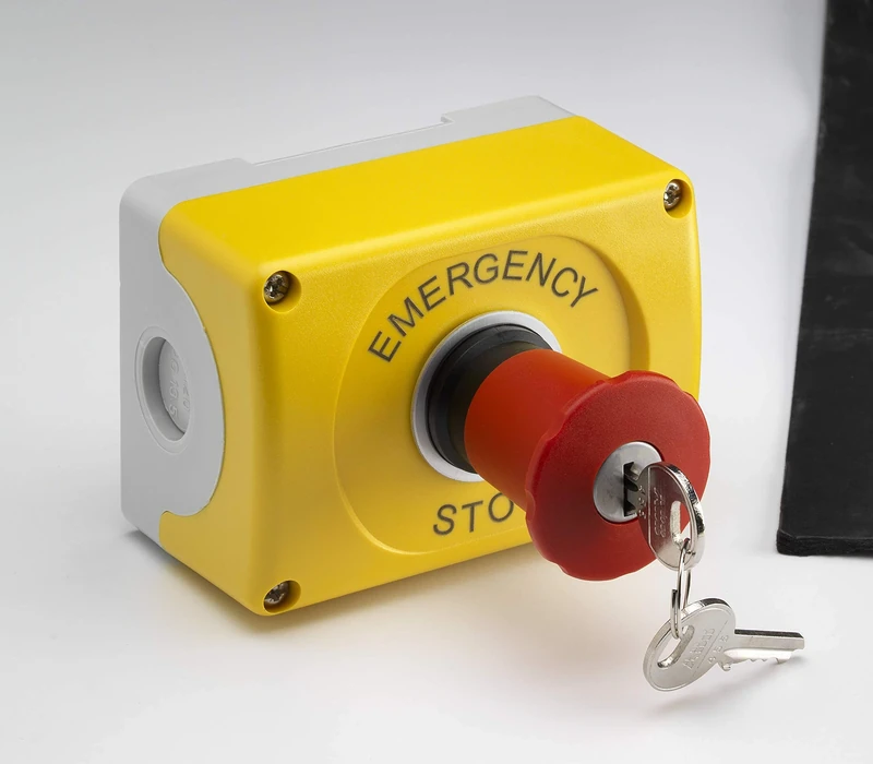 ABB 1RMSKC Emergency Stop with Key Release, 40mm, Plastic