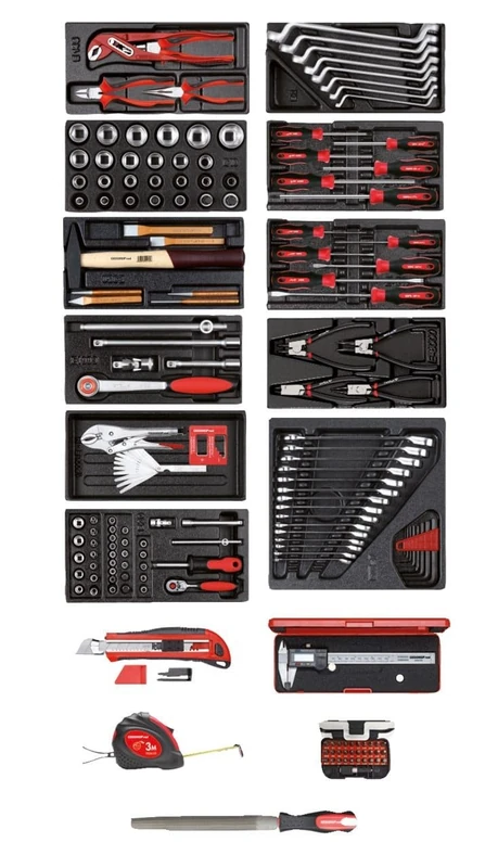 GEDORE red 166 Piece Foam Module Tool Kit