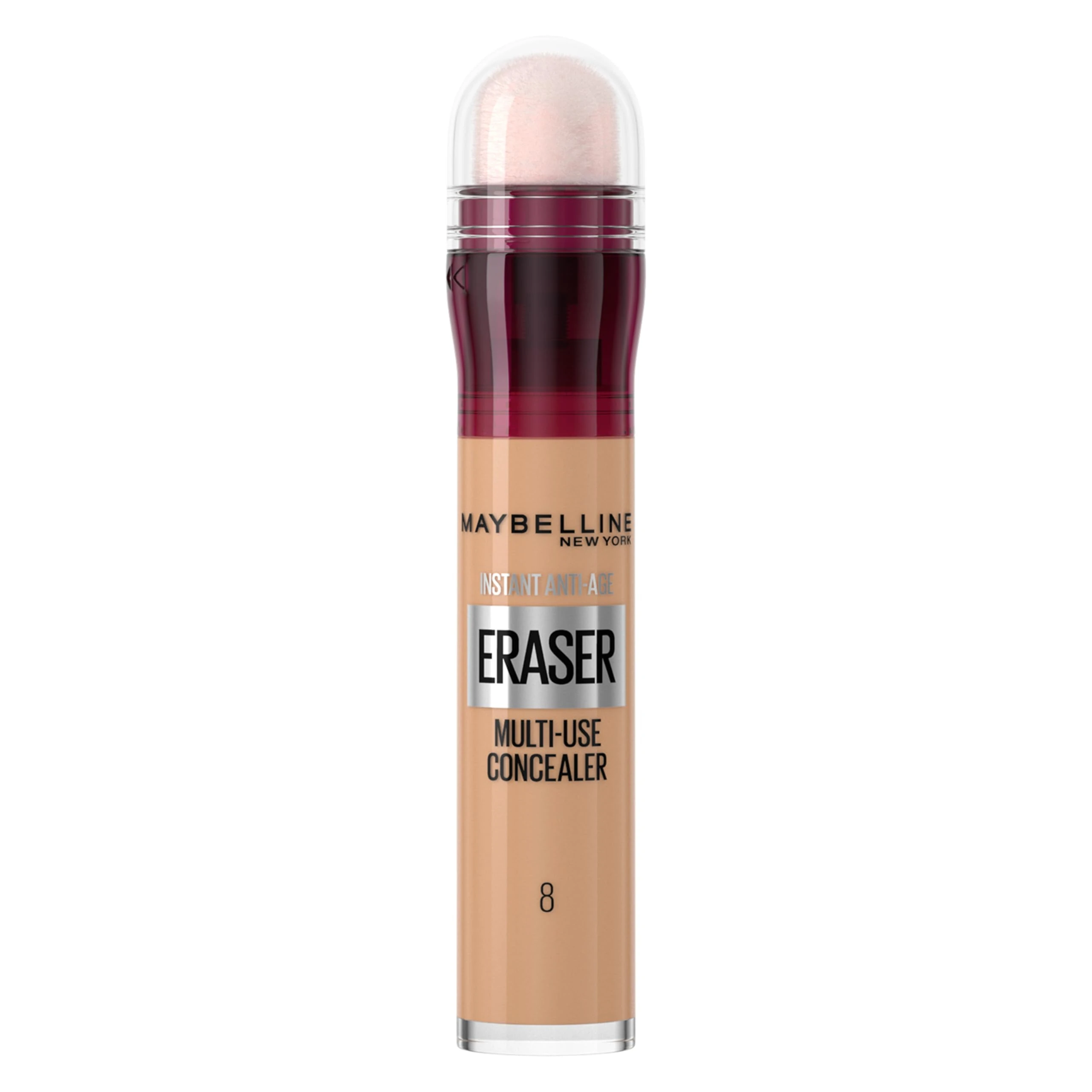 Maybelline Instant Anti-Age Eraser Eye Concealer for Face, Dark Circles, Blemish & Fine Lines Concealer, Full Coverage, Dermatologist Tested, Suitable for Sensitive Skin, Shade: 08 Buff